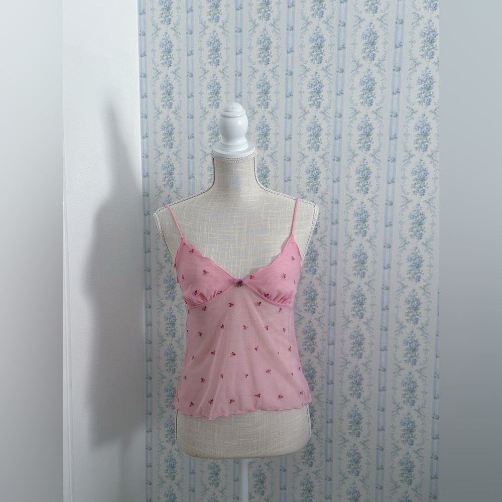 Vintage Victoria's Secret pinterest famous pink butterfly top